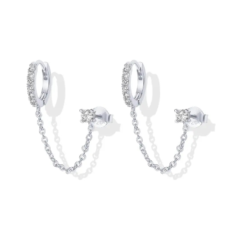 Boonvault Plated Chain Earrings for Women