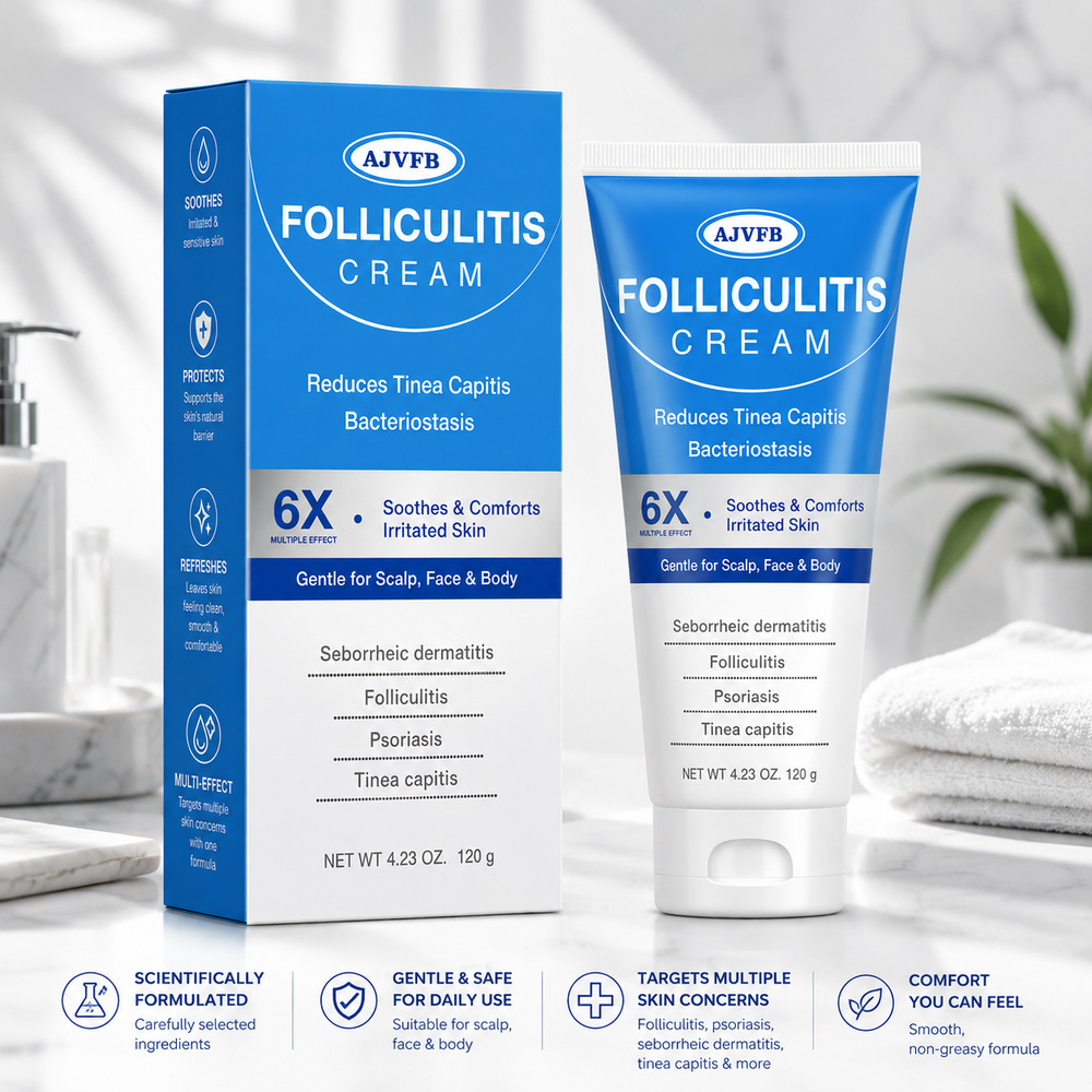 ✨Folliculitis Cream | Scalp, Face & Body Skin Relief Formula | 120g