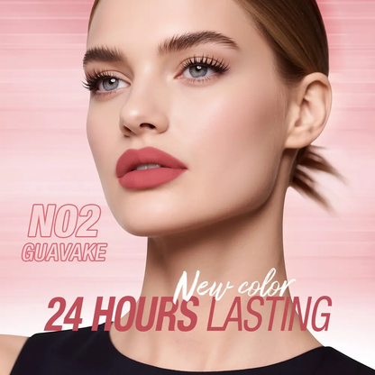 O.TWO.O Misty Kiss Matte Lipstick - VelvetyTexture, Tahan Lama, Perlu Tunggu Kering,Lock-in Color Teknologi Makeup