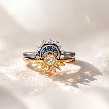 🔥Buy 1 Get 1 Free🔥CELESTIAL SUN AND MOON RING SET
