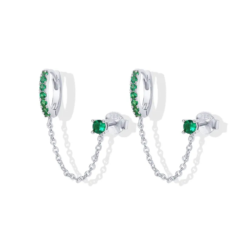 Boonvault Plated Chain Earrings for Women