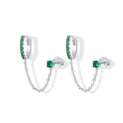 Boonvault Plated Chain Earrings for Women