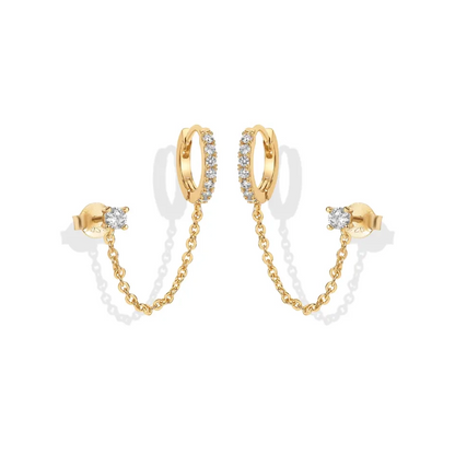 Boonvault Plated Chain Earrings for Women