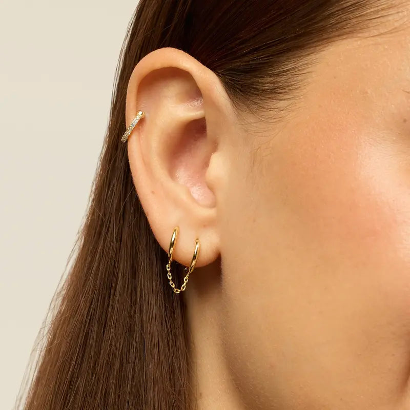 Boonvault Plated Chain Earrings for Women