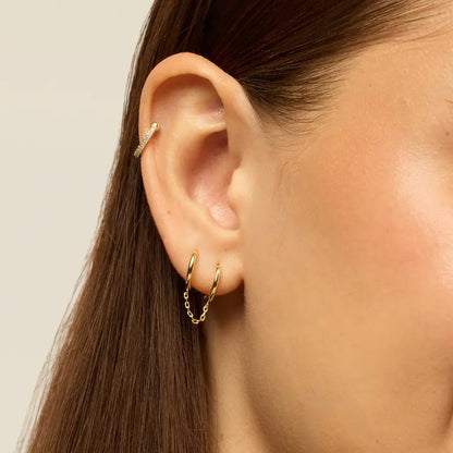 Boonvault Plated Chain Earrings for Women