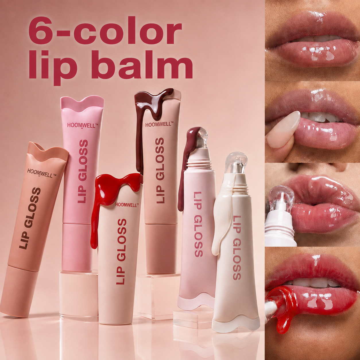 6-color lip balm