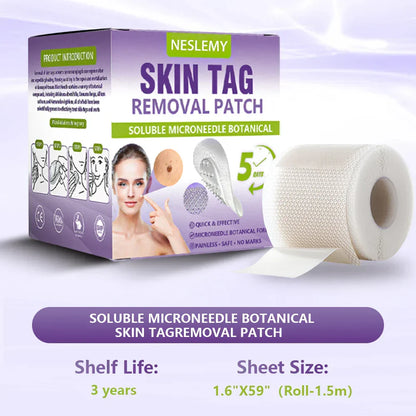 NESLEMY® Soluble Microneedle Botanical Skin Tag Removal Patch