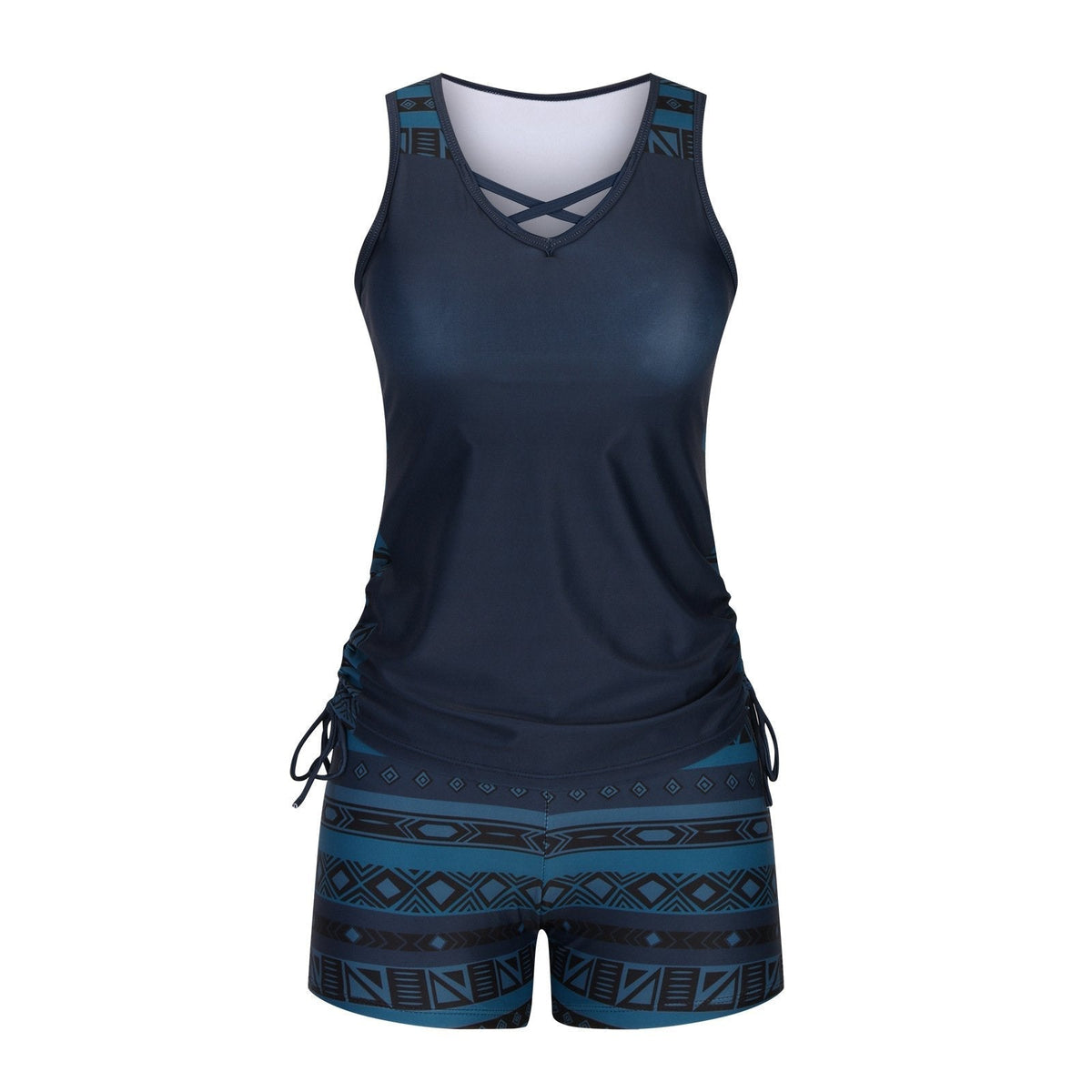 ⏰LAST DAY 60% OFF -Miraclesuit Women's Tummy Control Tankini Set with Built-In Bra – Flattering Boho Swimwear with Shorts🔥 Buy 2 Free Shipping