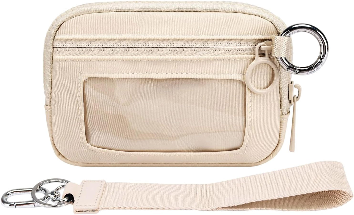 🔥70% OFF | LIMITED TIME🔥Mini Zip Card Case for Women with Clear ID Window, Lightweight Small Zipper Wallet,Portable Organizer