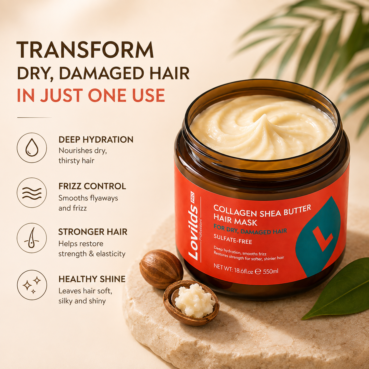✨LOVILDS Smooth, Silky Hair Starts With One Wash.