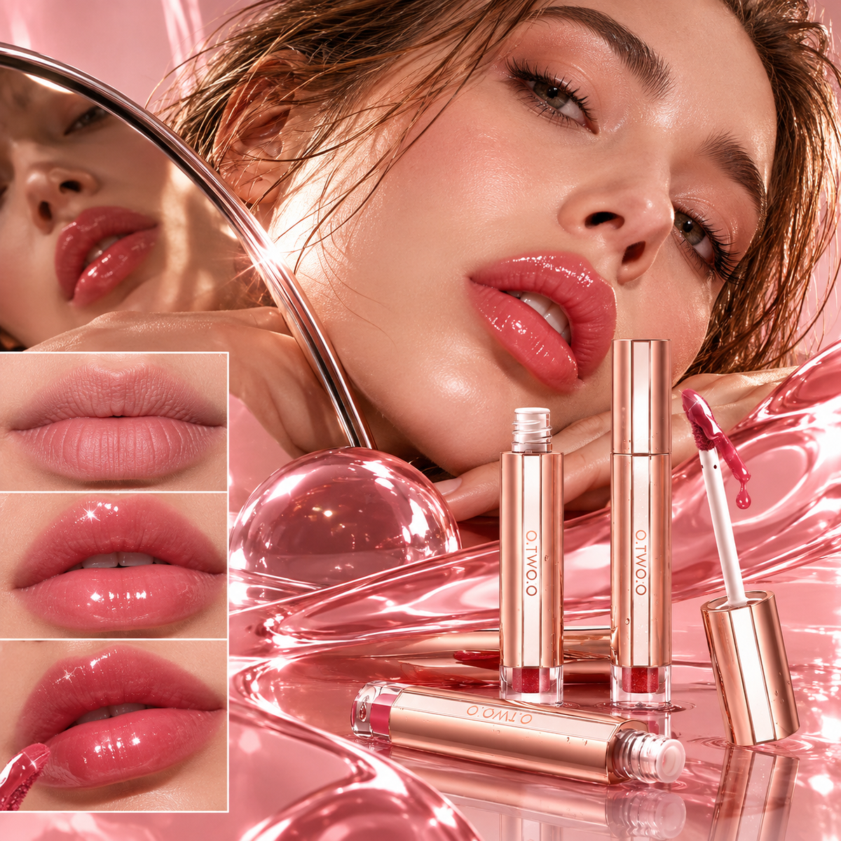 O.TWO.O watery color long-lasting mirror lip