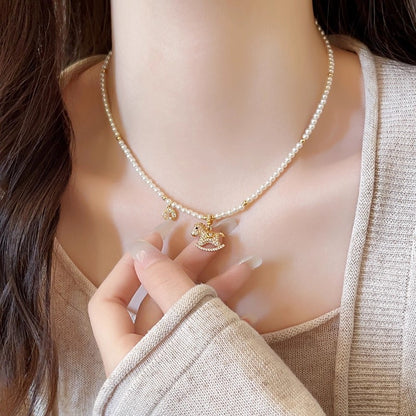 Sweet Nostalgia: Rocking Horse Sparkle Necklace