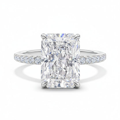 4.0ct Radiant Cut Stackable Bridal Ring Set of 4