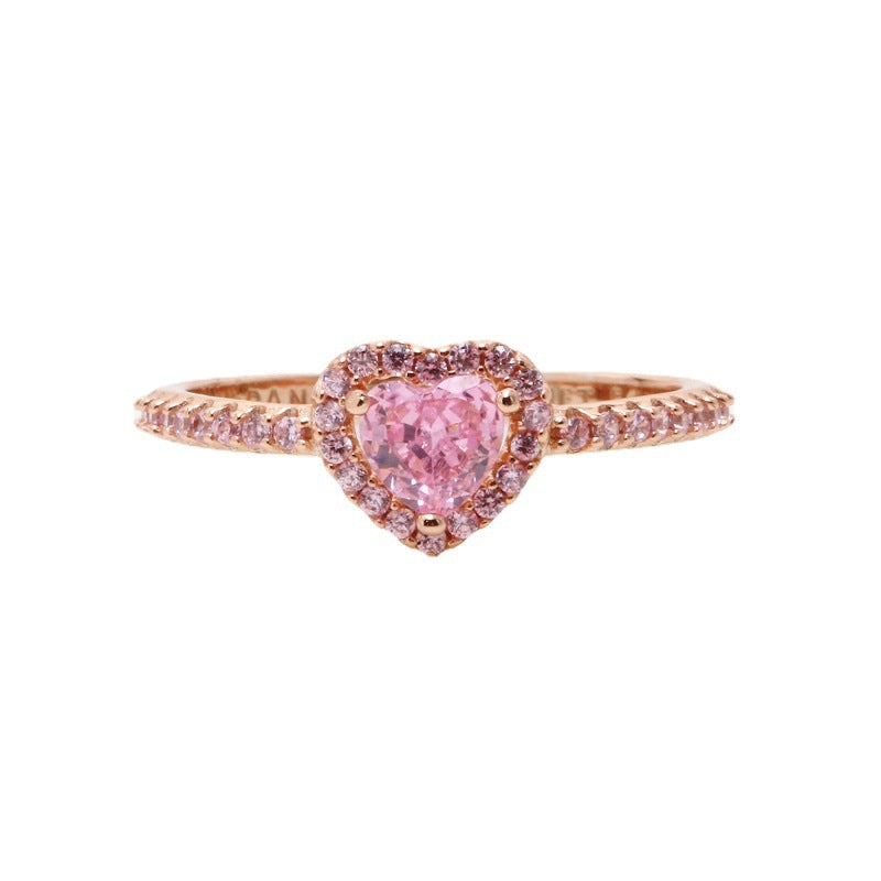 Sparkle with Love: Pink Heart Statement Ring