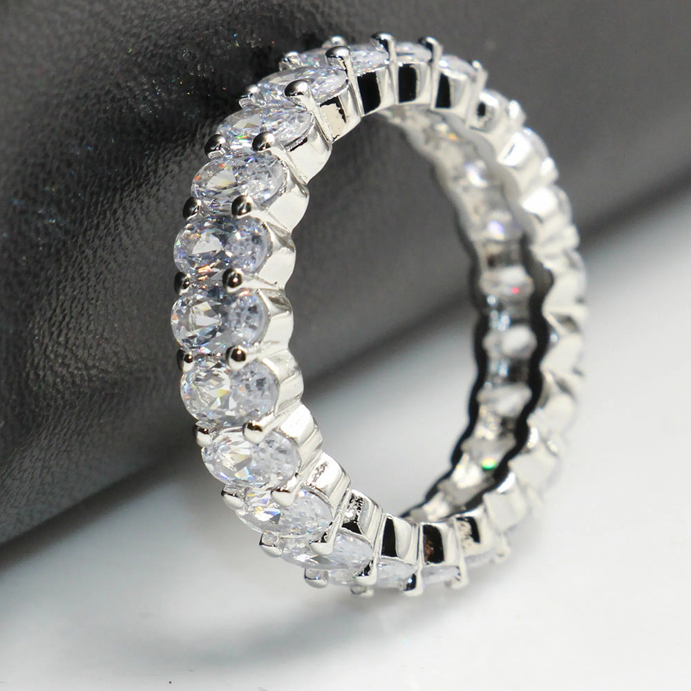 Full Circle Sparkle: 360° Eternity Band