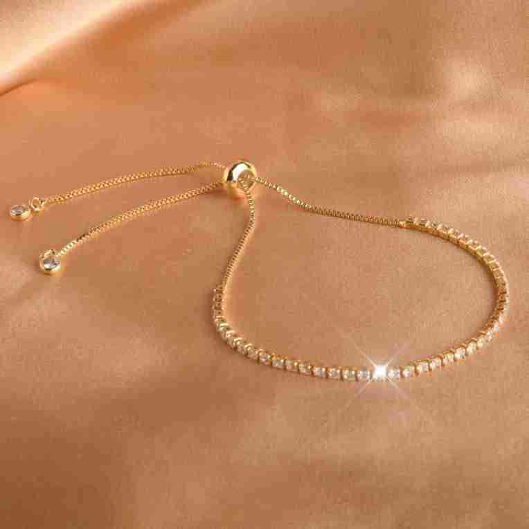 Everyday Luxury: Sliding Clasp Sparkle Bracelet