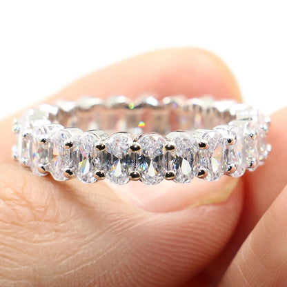 Full Circle Sparkle: 360° Eternity Band