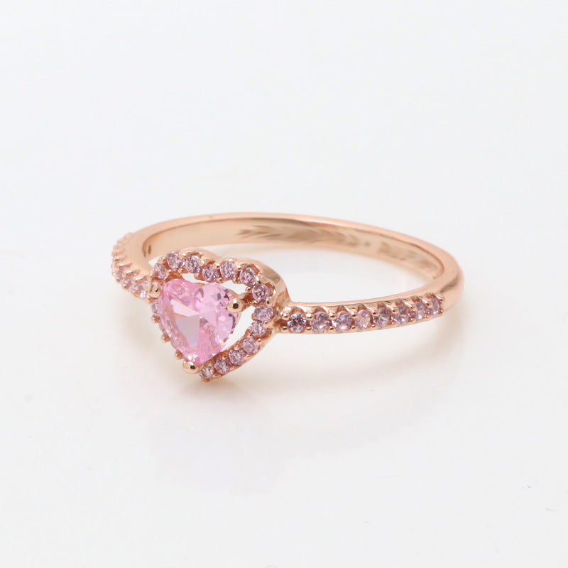 Sparkle with Love: Pink Heart Statement Ring