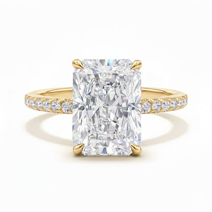 4.0ct Radiant Cut Stackable Bridal Ring Set of 4