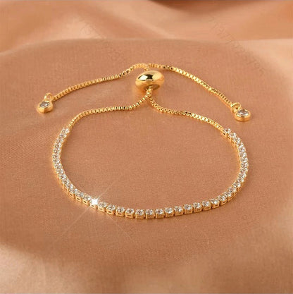 Everyday Luxury: Sliding Clasp Sparkle Bracelet