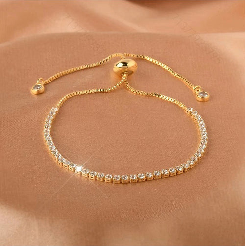 Everyday Luxury: Sliding Clasp Sparkle Bracelet
