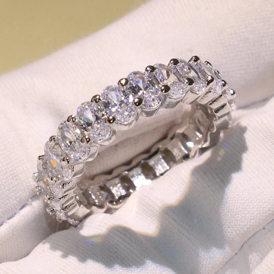 Full Circle Sparkle: 360° Eternity Band