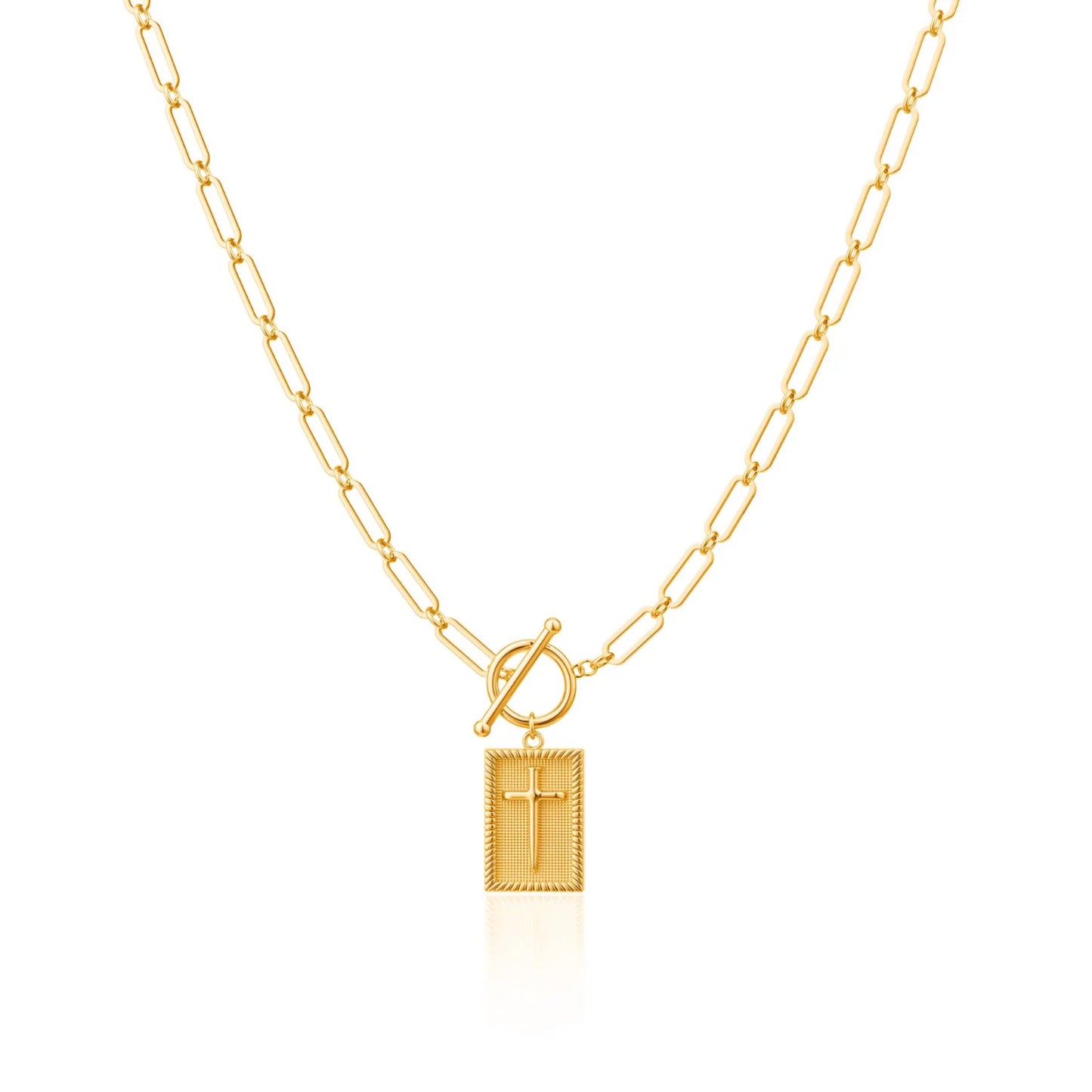 🔥70% OFF | LIMITED TIME🔥Cross Choker Necklace for Women – Chunky Paperclip & Cuban Link Chain, Hip Hop Fashion, Easter Gift