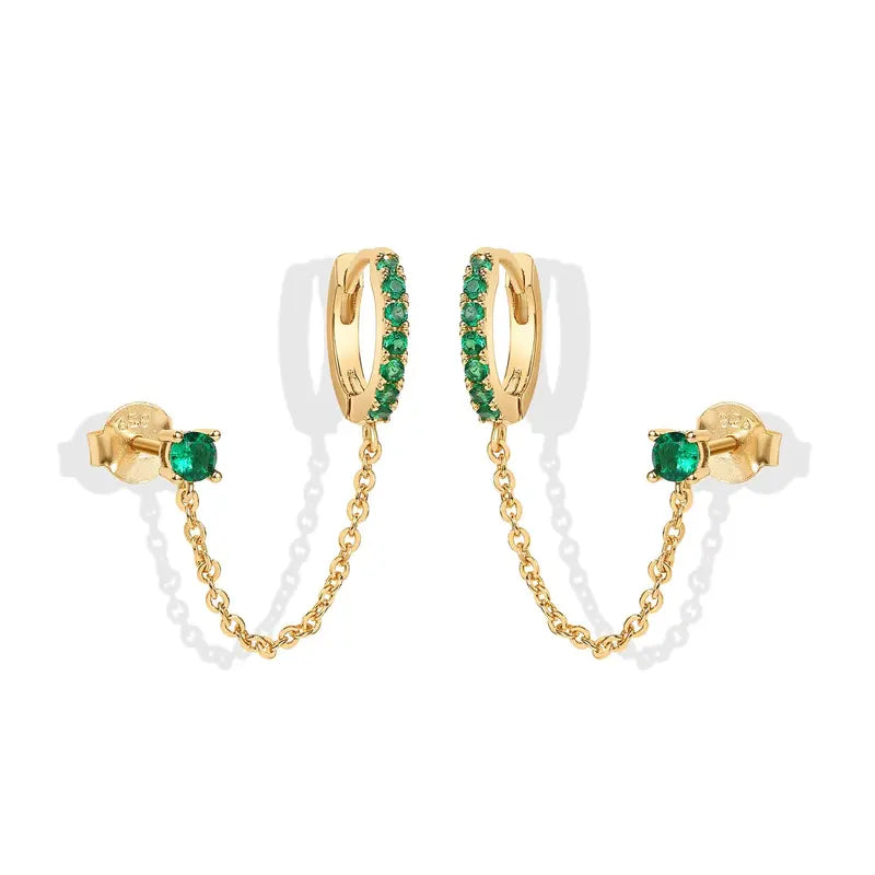 Boonvault Plated Chain Earrings for Women