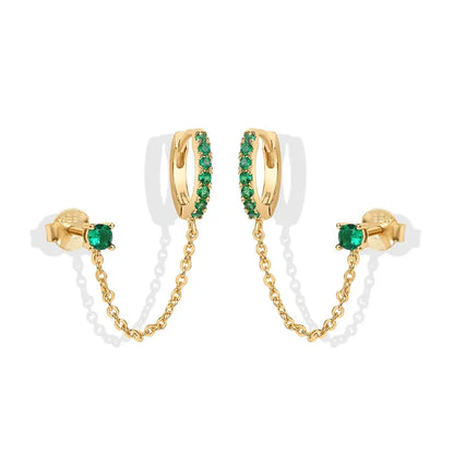 Boonvault Plated Chain Earrings for Women
