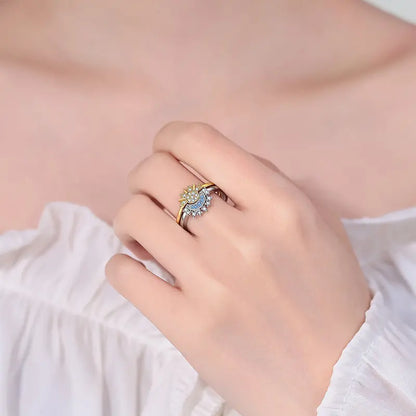 🔥Buy 1 Get 1 Free🔥CELESTIAL SUN AND MOON RING SET