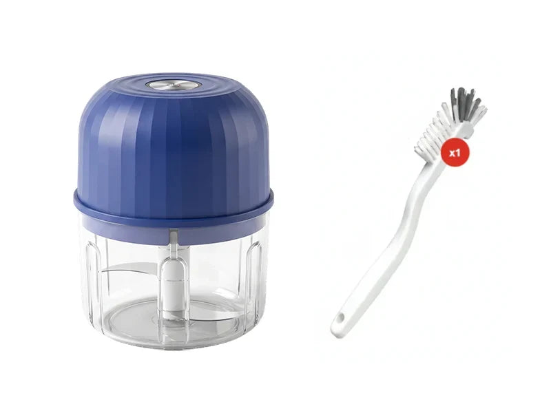Cordless Multifunctional Mini Electric Food Processor, Wireless Portable Kitchen Chopper for Minced Meat, Garlic & Baby Puree, Fast Food Prep Kitchen Helper