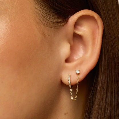 Boonvault Plated Chain Earrings for Women