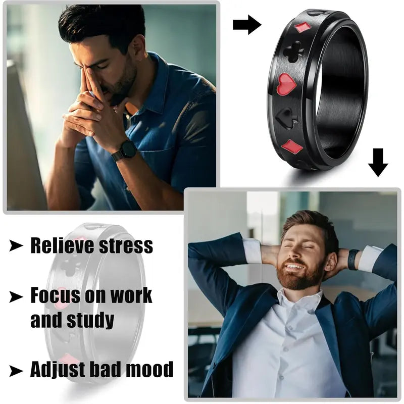 🔥70% OFF | LIMITED TIME🔥16Pcs Stainless Steel Fidget Rings