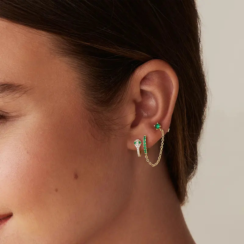 Boonvault Plated Chain Earrings for Women