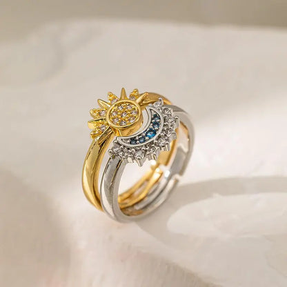 🔥Buy 1 Get 1 Free🔥CELESTIAL SUN AND MOON RING SET