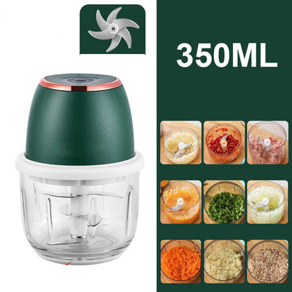 Cordless Multifunctional Mini Electric Food Processor, Wireless Portable Kitchen Chopper for Minced Meat, Garlic & Baby Puree, Fast Food Prep Kitchen Helper